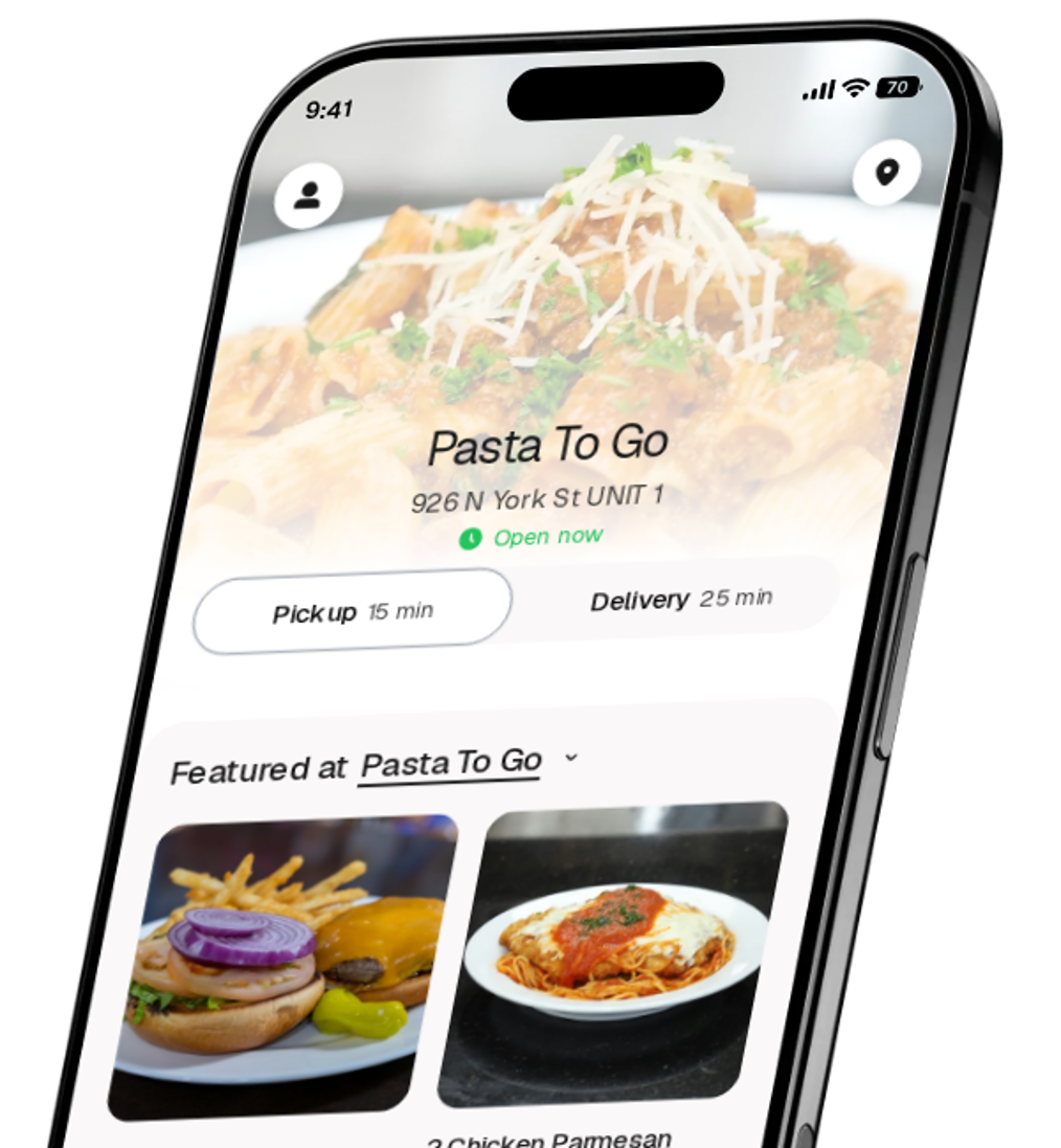 Pasta To Go app preview