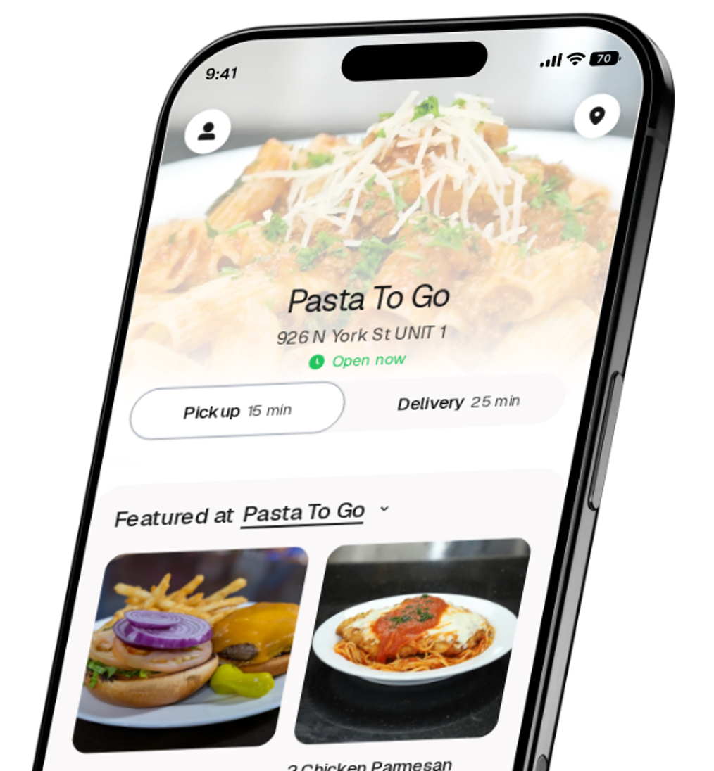 Pasta To Go app preview