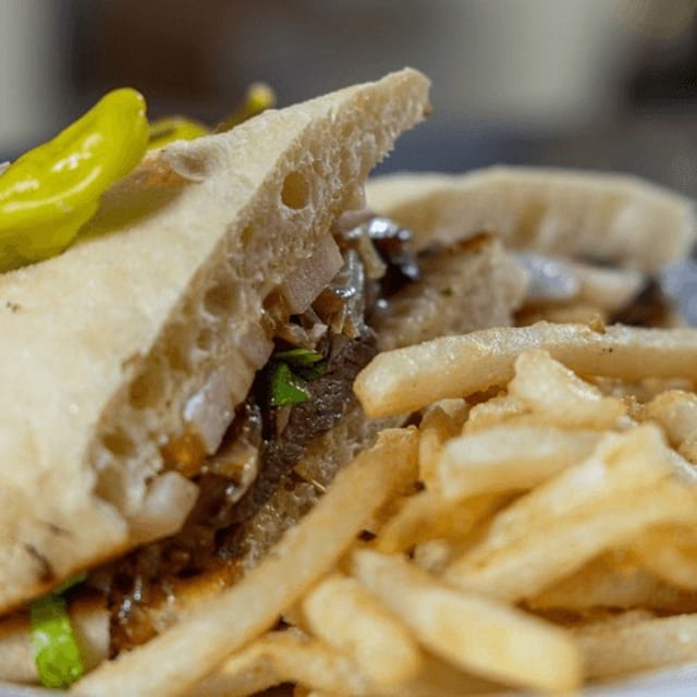 Ribeye Steak Sandwich.